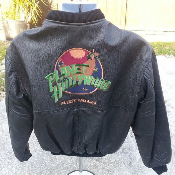 Planet Hollywood Other - Planet Hollywood Reversible Bomber Jacket Puerto Vallarta VTG